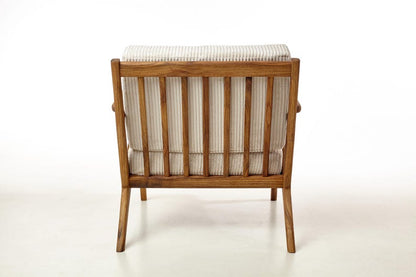 Handmade Mid-Century Wood Lounge Chair