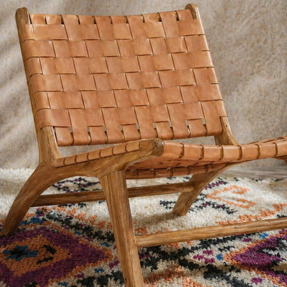 Handcrafted Solid Wood Accent Chair