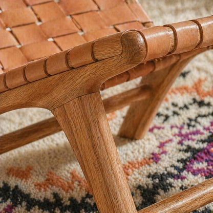 Handcrafted Solid Wood Accent Chair